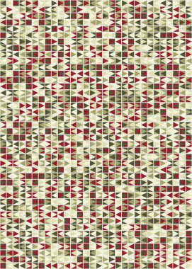 Soyut Geometrik Desen üretken hesaplama sanatı çizimi