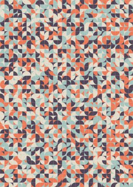 Soyut Geometrik Desen üretken hesaplama sanatı çizimi