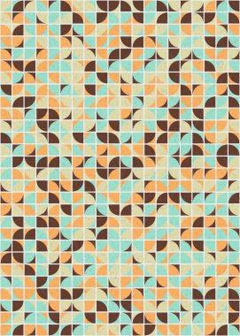 Soyut Geometrik Desen üretken hesaplama sanatı çizimi