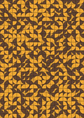 Soyut Geometrik Desen üretken hesaplama sanatı çizimi