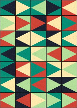 Soyut Geometrik Desen üretken hesaplama sanatı çizimi 