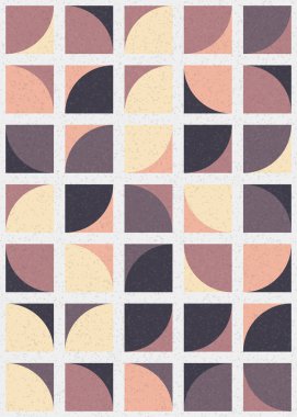 Soyut Geometrik Desen üretken hesaplama sanatı çizimi