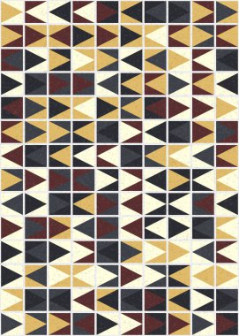 Soyut Geometrik Desen üretken hesaplama sanatı çizimi