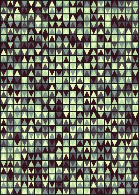 Soyut Geometrik Desen üretken hesaplama sanatı çizimi