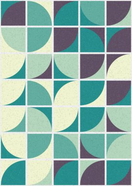 Soyut Geometrik Desen üretken hesaplama sanatı çizimi