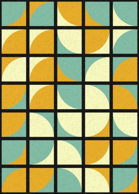 Soyut Geometrik Desen üretken hesaplama sanatı çizimi