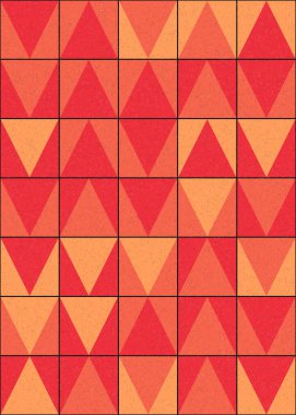 Soyut Geometrik Desen üretken hesaplama sanatı çizimi 