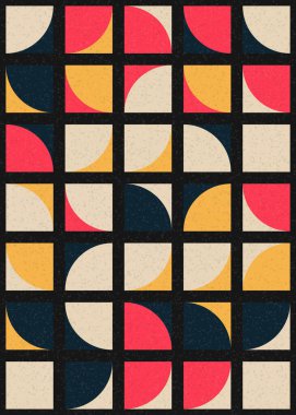 Soyut Geometrik Desen üretken hesaplama sanatı çizimi