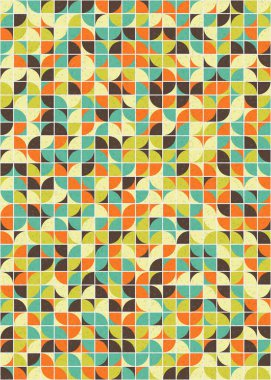 Soyut Geometrik Desen üretken hesaplama sanatı çizimi