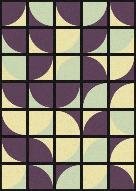 Soyut Geometrik Desen üretken hesaplama sanatı çizimi