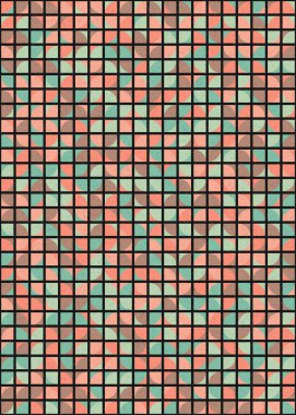 Soyut Geometrik Desen üretken hesaplama sanatı çizimi