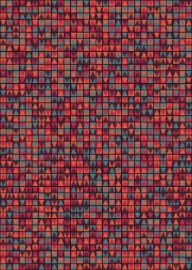 Soyut Geometrik Desen üretken hesaplama sanatı çizimi 