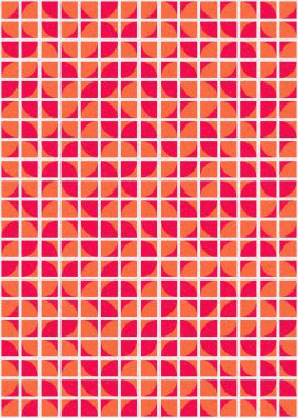 Soyut Geometrik Desen üretken hesaplama sanatı çizimi