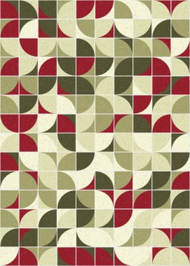 Soyut Geometrik Desen üretken hesaplama sanatı çizimi