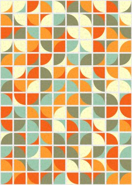 Soyut Geometrik Desen üretken hesaplama sanatı çizimi