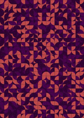 Soyut Geometrik Desen üretken hesaplama sanatı çizimi