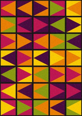 Soyut geometrik desen, sanat çizimi