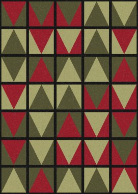 Soyut Geometrik Desen üretken hesaplama sanatı çizimi