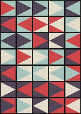 Soyut Geometrik Desen üretken hesaplama sanatı çizimi 