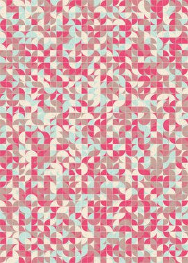 Soyut Geometrik Desen üretken hesaplama sanatı çizimi