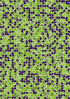 Soyut Geometrik Desen üretken hesaplama sanatı çizimi