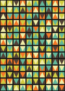 Soyut Geometrik Desen üretken hesaplama sanatı çizimi