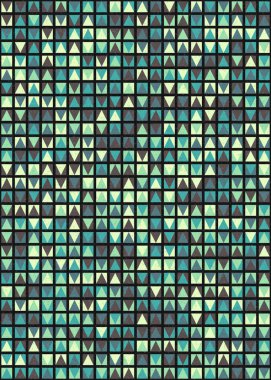 Soyut Geometrik Desen üretken hesaplama sanatı çizimi 