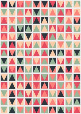 Soyut Geometrik Desen üretken hesaplama sanatı çizimi