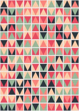 Soyut Geometrik Desen üretken hesaplama sanatı çizimi 