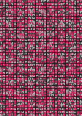 Soyut Geometrik Desen üretken hesaplama sanatı çizimi 