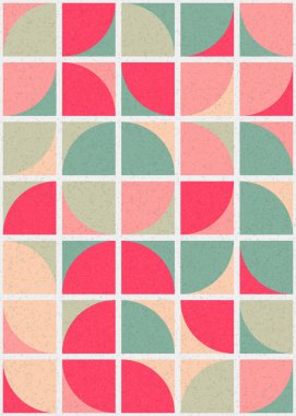 Soyut Geometrik Desen üretken hesaplama sanatı çizimi