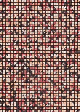 Soyut Geometrik Desen üretken hesaplama sanatı çizimi