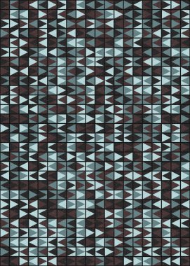 Soyut Geometrik Desen üretken hesaplama sanatı çizimi