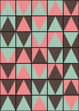 Soyut Geometrik Desen üretken hesaplama sanatı çizimi