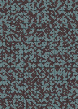 Soyut Geometrik Desen üretken hesaplama sanatı çizimi