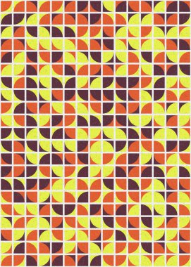 Soyut Geometrik Desen üretken hesaplama sanatı çizimi