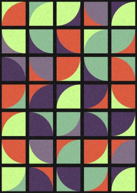 Soyut Geometrik Desen üretken hesaplama sanatı çizimi