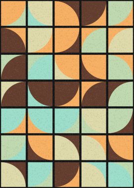 Soyut Geometrik Desen üretken hesaplama sanatı çizimi