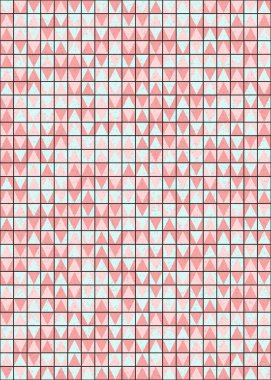 Soyut Geometrik Desen üretken hesaplama sanatı çizimi