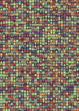 Soyut Geometrik Desen üretken hesaplama sanatı çizimi 