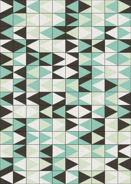 Soyut Geometrik Desen üretken hesaplama sanatı çizimi