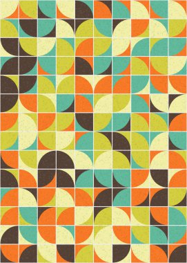 Soyut Geometrik Desen üretken hesaplama sanatı çizimi