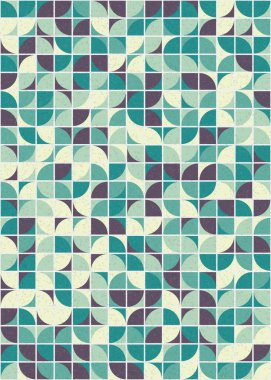 Soyut Geometrik Desen üretken hesaplama sanatı çizimi