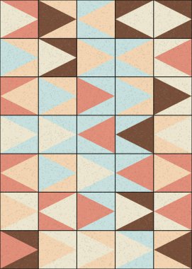 Soyut Geometrik Desen üretken hesaplama sanatı çizimi 