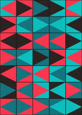 Soyut geometrik desen, sanat çizimi