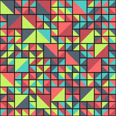 Soyut Geometrik Desen üretken hesaplama sanatı çizimi