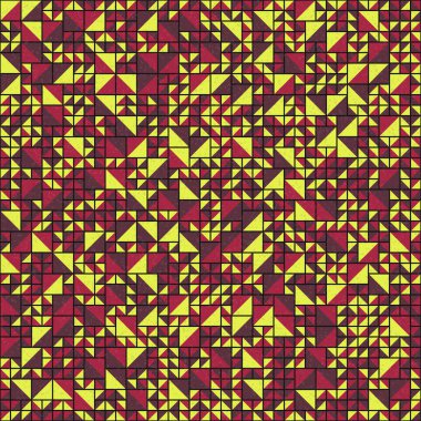 Soyut Geometrik Desen üretken hesaplama sanatı çizimi