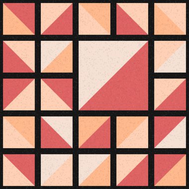 Soyut Geometrik Desen üretken hesaplama sanatı çizimi