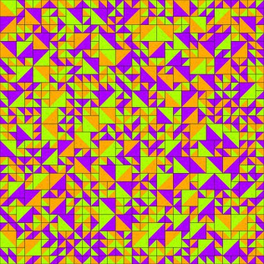 Soyut Geometrik Desen üretken hesaplama sanatı çizimi