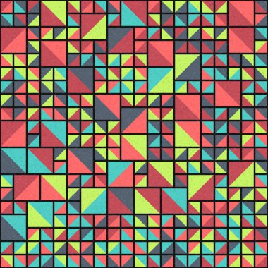 Soyut Geometrik Desen üretken hesaplama sanatı çizimi